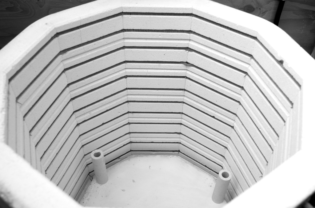 black and white - pottery shed- handmade porcelain -- kiln