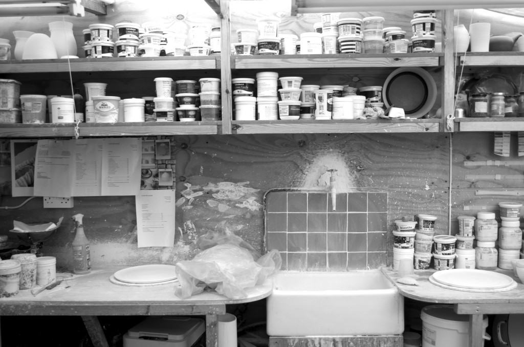 shelving, workbenches and my sink