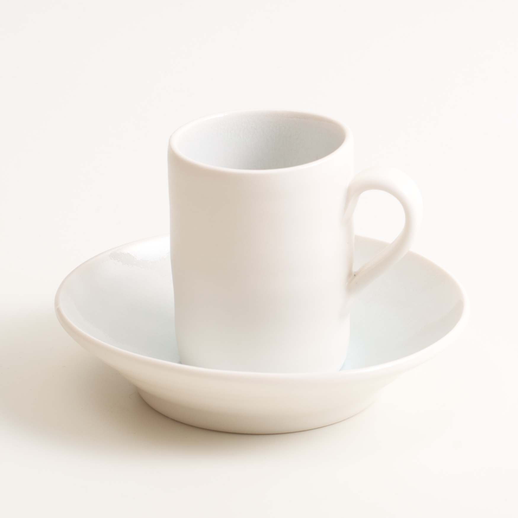 handmade porcelain- espresso cup- coffee cup- saucer- tableware - blue