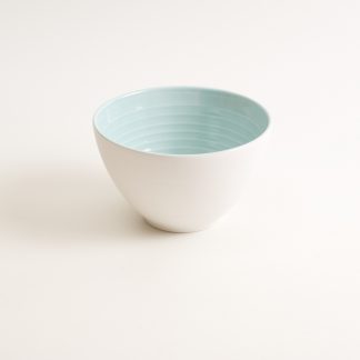 porcelain tableware- made in china- blue bowl- linda bloomfield- porcelain designer- tableware designer