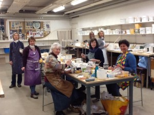 Glazing course at West Dean College
