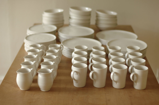 Bespoke handmade dinner service